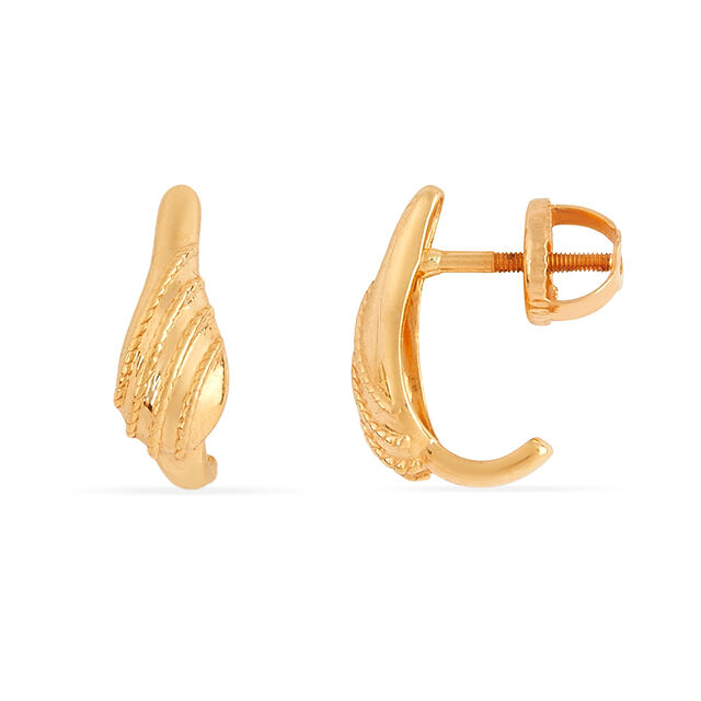 Tanishq 22KT Gold Earrings for Women 3