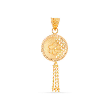 Starburst Bloom Gold Pendant