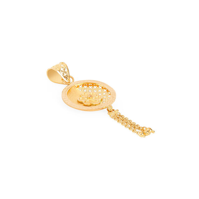 Starburst Bloom Gold Pendant 2