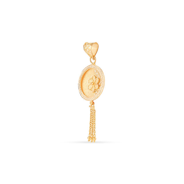 Starburst Bloom Gold Pendant 4
