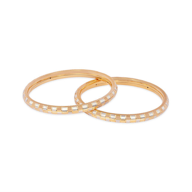 Gilded Strata Gold Bangles 5