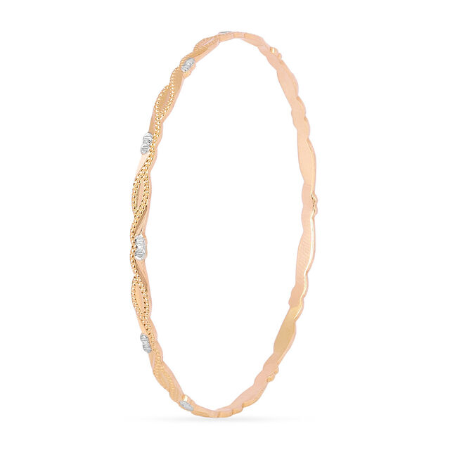 Twisted Elegance Gold Bangles 2