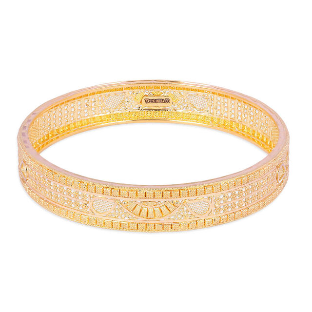 Auric Dome Gold Bangles 