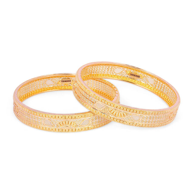 Auric Dome Gold Bangles 4
