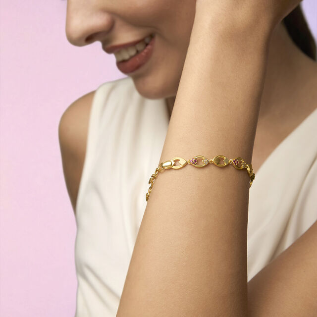 Tanishq 22KT CZ Bracelet for Women 2