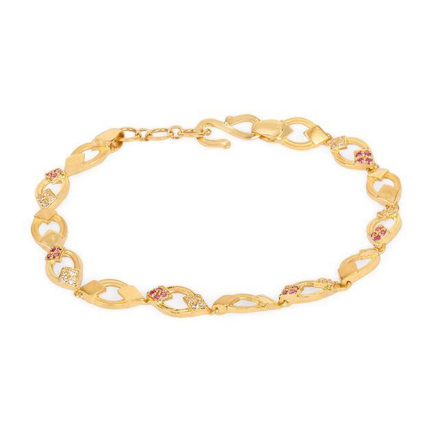 Tanishq 22KT CZ Bracelet for Women 