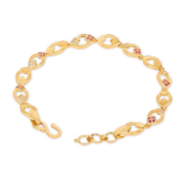 Tanishq 22KT CZ Bracelet for Women 3