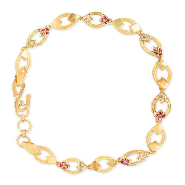 Tanishq 22KT CZ Bracelet for Women 4
