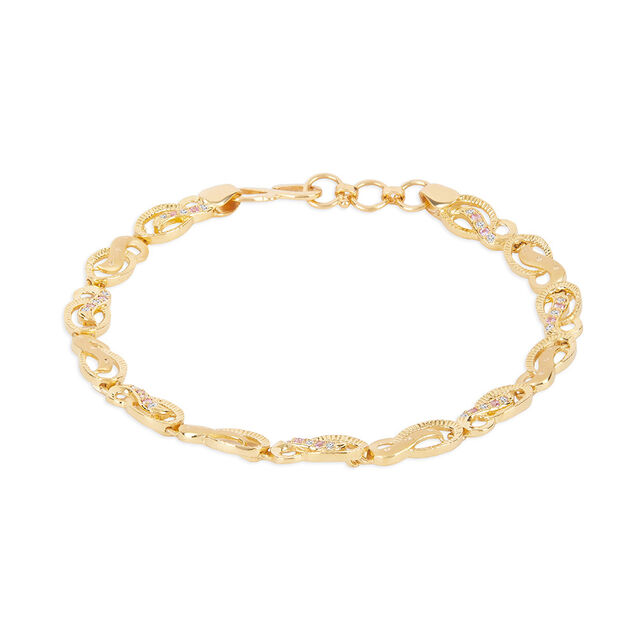 Sparkle Knot Gold Bracelet 