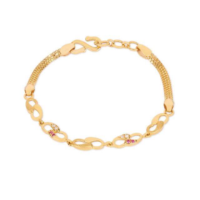 Tanishq 22KT CZ Bracelet for Women 