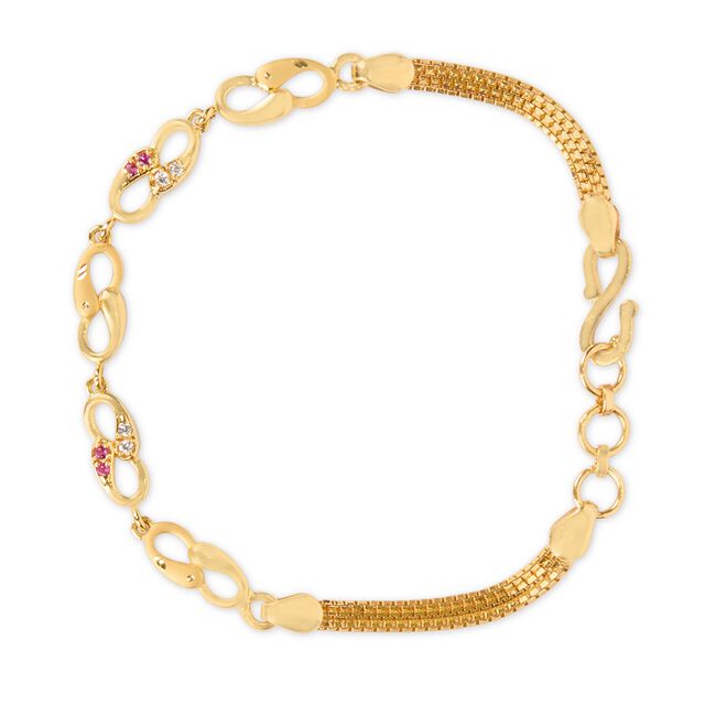 Tanishq 22KT CZ Bracelet for Women 3
