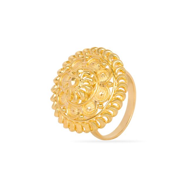 Tanishq 22KT Gold Finger Ring for Women 2