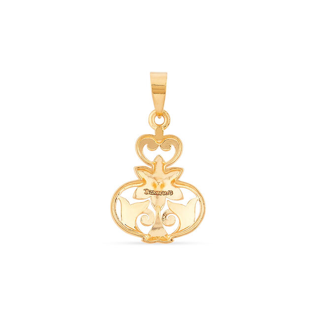 Bloom Crest Gold Pendant 3
