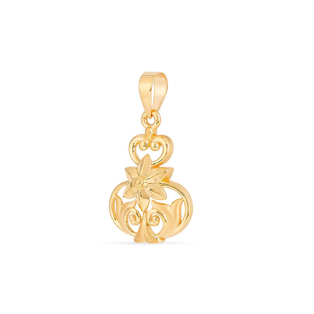 Bloom Crest Gold Pendant 4