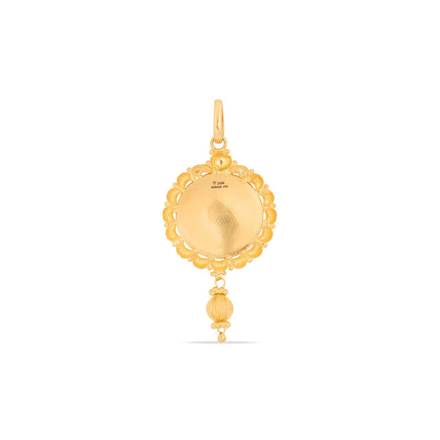 Vintage Swirl Gold Pendant 3
