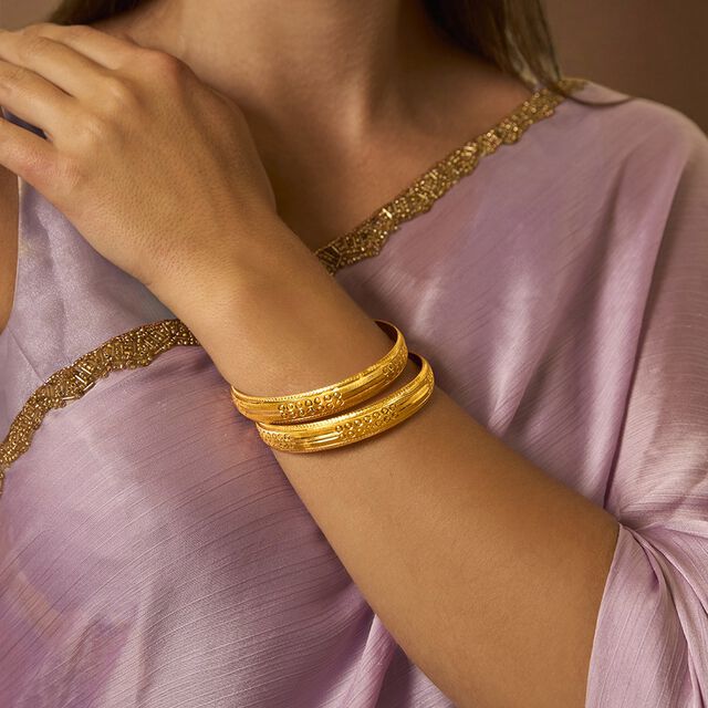 Tanishq 22KT Gold Bangle for Women 2