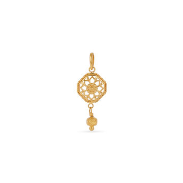 Floral Medley Gold Pendant