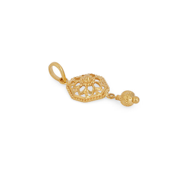 Floral Medley Gold Pendant 2