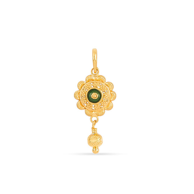 Tanishq 22KT Gold Pendant for Women 