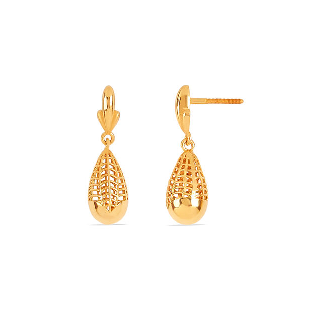 Tanishq 22KT Gold Earrings for Women 4