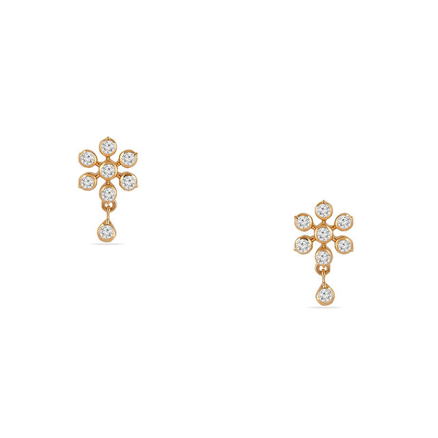 Tanishq 22KT Diamond Earrings for Women 