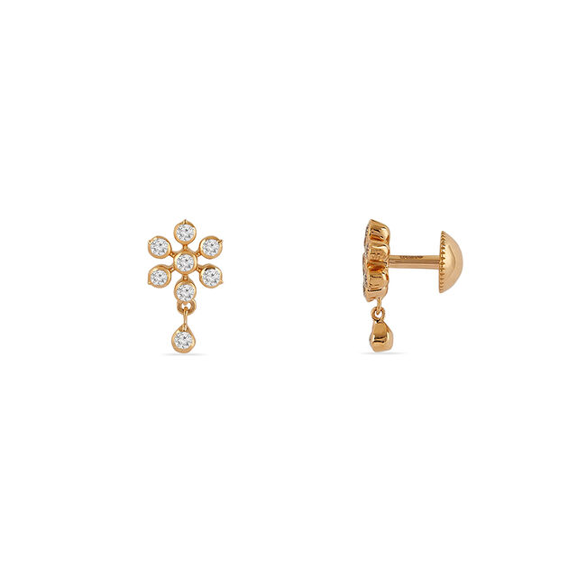 Tanishq 22KT Diamond Earrings for Women 2