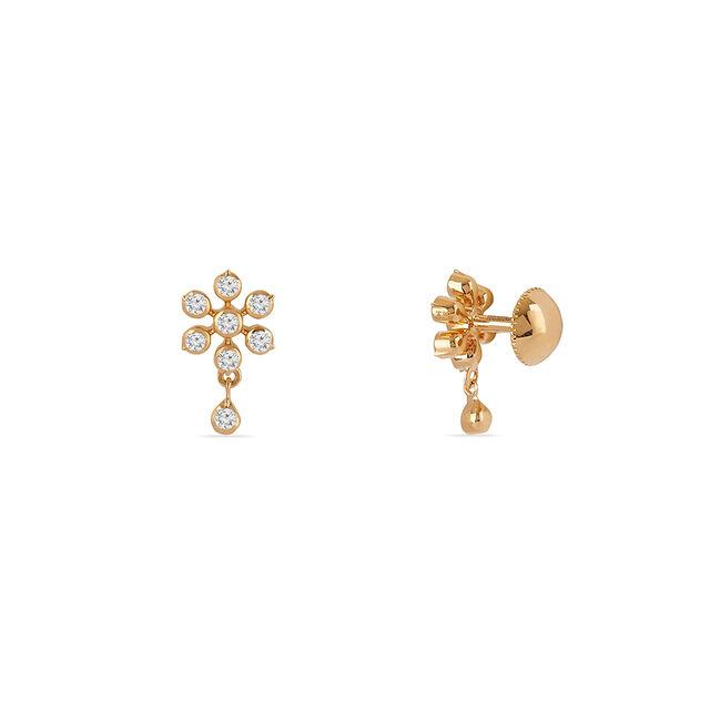 Tanishq 22KT Diamond Earrings for Women 4