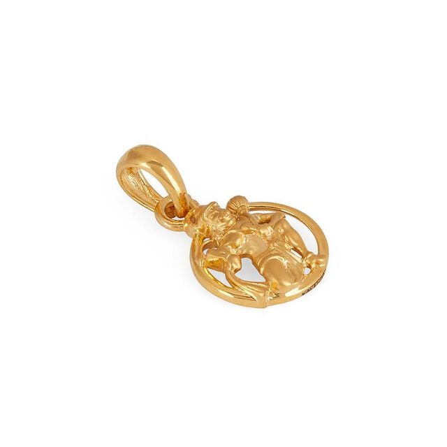 Veer Hanuman Gold Pendant for Men 2