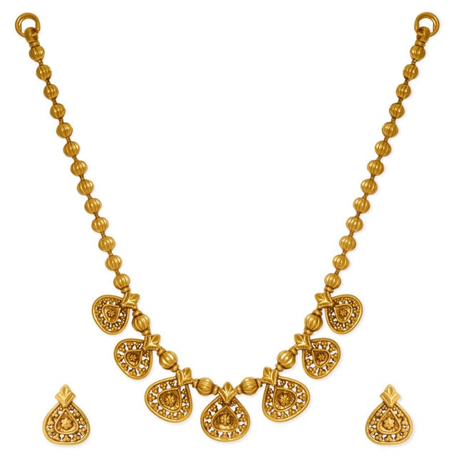 Tanishq 22KT Gold Necklace Set 2
