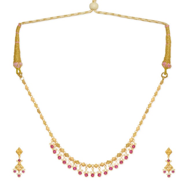 Tanishq 22KT Gold Necklace Set 2
