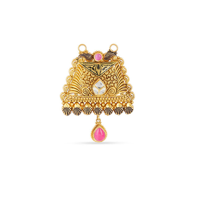 Tanishq 22KT Gold Pendant for Women 