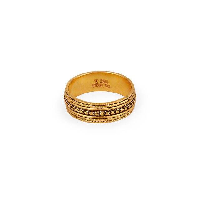 Tanishq 22KT Gold Finger Ring for Women 