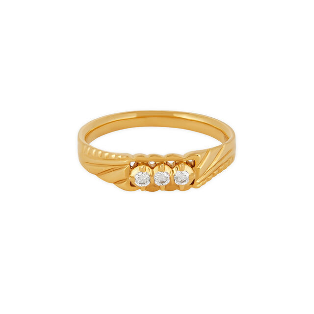 Tanishq 22KT Diamond Finger Ring for Men 