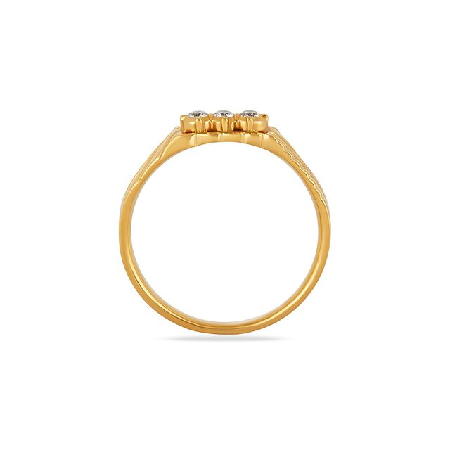Tanishq 22KT Diamond Finger Ring for Men 4