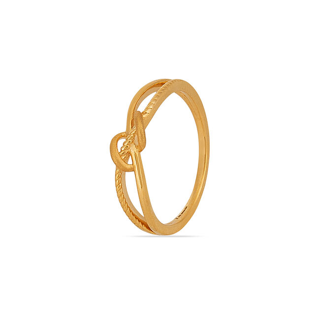 Tanishq 22KT Gold Finger Ring for Women 2