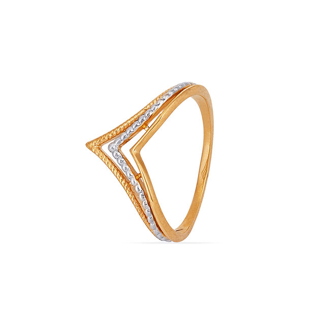 Tanishq 22KT Gold Finger Ring for Women 3
