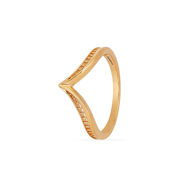 Tanishq 22KT Gold Finger Ring for Women 3