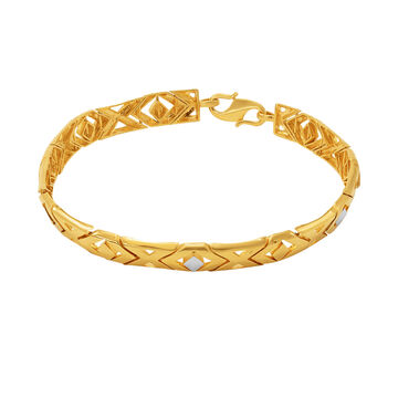 Contemporary Geometric Gold Bracelet