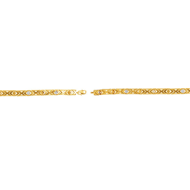 Contemporary Geometric Gold Bracelet