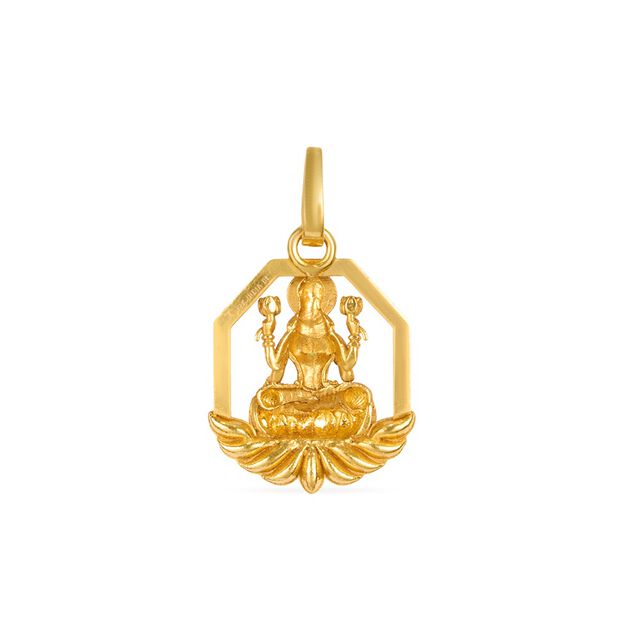 Tanishq 22KT Gold Pendant for Women 3