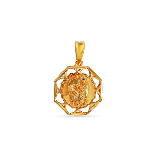 Tanishq 22KT Gold Pendant for Women