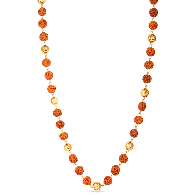 Tanishq 22 Karat Gold Rudraksha Chain 2