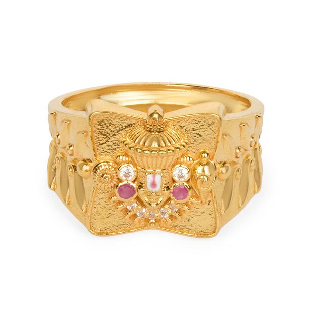 Tanishq 22KT Gold Finger Ring for Women 