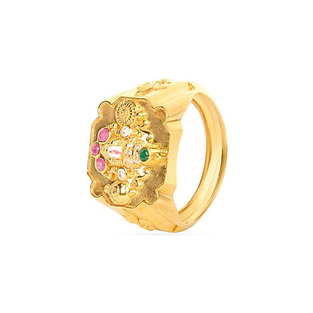 Tanishq 22KT Gold Finger Ring for Women 2