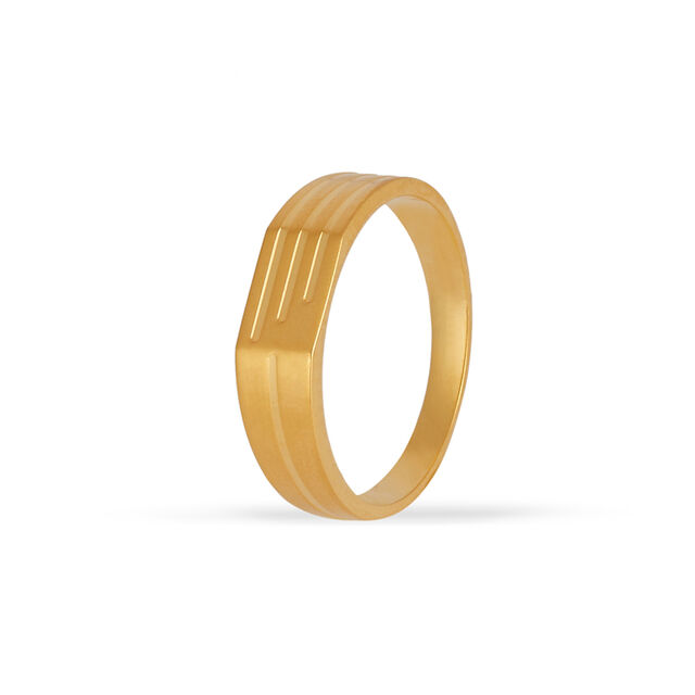 Tanishq 22KT Gold Finger Ring for Men 2