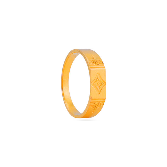 Modern Gold Signet Ring