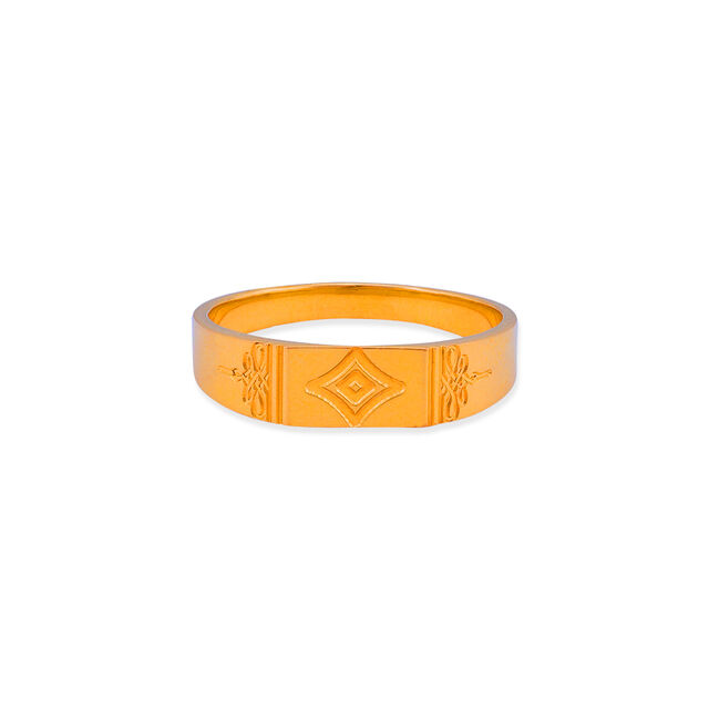 Modern Gold Signet Ring