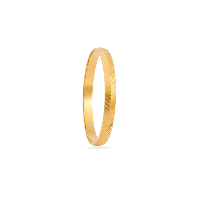 Modern Minimalist Gold Kada