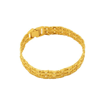 Intricate Woven Gold Bracelet