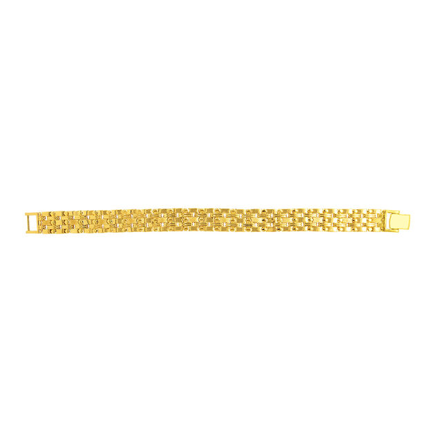 Intricate Woven Gold Bracelet 2